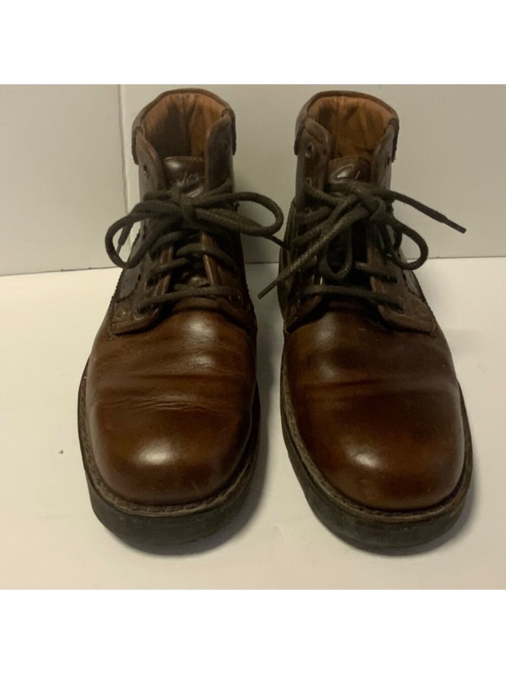 Vintage men's Clark’s men’s Brown Leather ankle boots sz 8